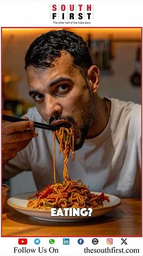 Why do people sweat while eating