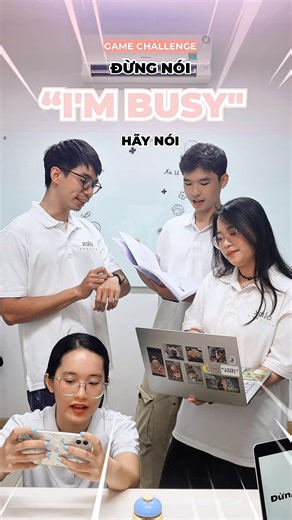 ĐỪNG NÓI "I'M BUSY" HÃY NÓI 🐝 #english #hochiminhcity #VocabularyChallenge | Xa Lộ English