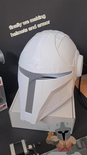 Finally we are making helmets and armor.#crafts #3dprinting #cosplay #starwars #thearmorer #themandalorian #armor #helmets #foryou #custom #live