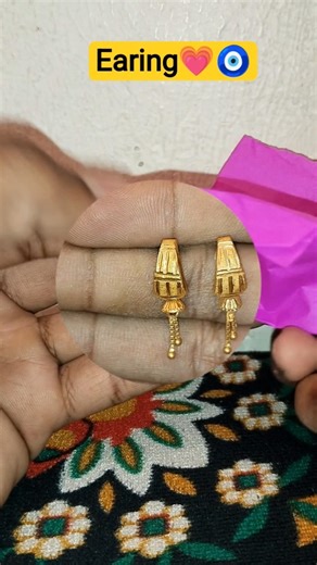 🧿 "New gold earrings Design✨ Stylist #earrings #shorts #jewellery #viral #love #gold #video💗