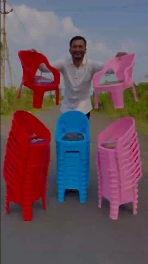 50 RC Chair Counting and Color Sorting | Remote Control Chairs