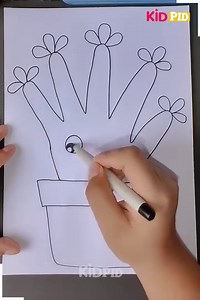 Simple Handprint Drawings for Kids | Kidpid