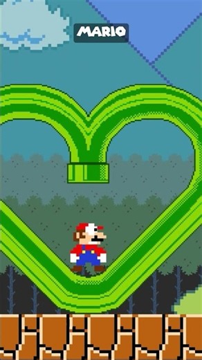 Can Mario Find the SECRET Heart Door? ❤️🚪 #shorts