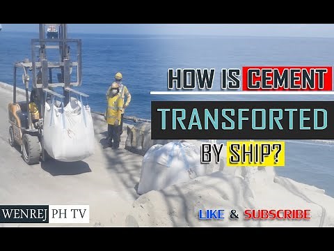 How is cement transported by ship? | Ship loading of Cement