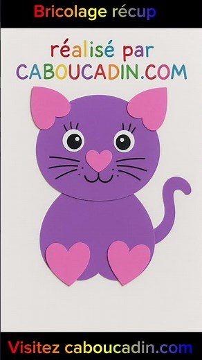 Easy Craft for Preschoolers: Little Cat with Colored Paper – Easy Activity for Children
