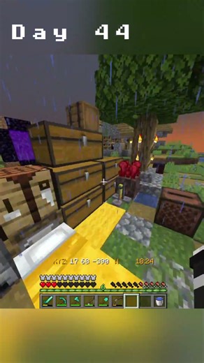 Day 44 - 1 Advancement a Day: Sticky Situation | Minecraft Shorts | Ruemis