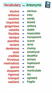 32K views · 205 reactions | Antonyms in English #english #vocabulary | Daily English Dose | Facebook