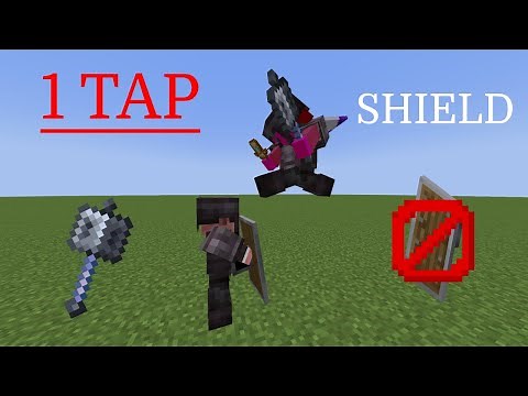 How to 1 Tap a Shield with the Mace | Minecraft Tutorial