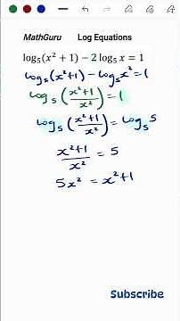 Logarithmic Equations