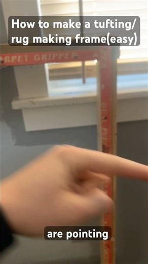 How to make a tuft frame/ rug making frame easy #tuft #rug #diy #easy #carpetdecor