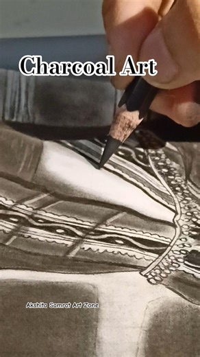Ratiyaan🎵#viral #art #charcoal #artist #painting #drawing #shorts #shortsfeed #youtube #yt#tranding