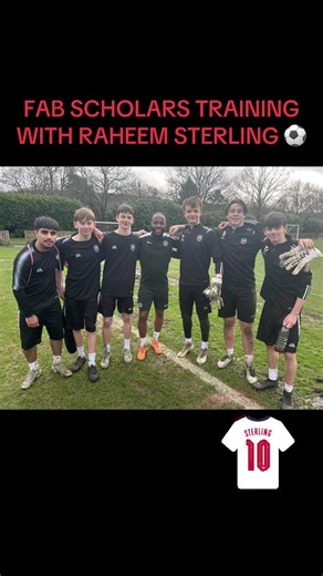 Good luck on your new adventure @Feyenoord @Raheem Sterling Great experience for the FAB Scholars to train with a world class player💥⚽️#fyp #football #raheemsterling #feyenoord