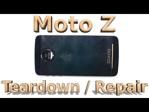 Moto Z Teardown - Screen Repair - Battery Replacement