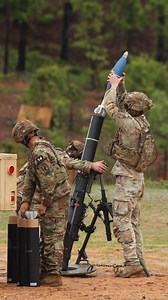 Firing a 120-mm mortar weapon system | US Military Videos