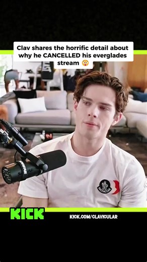 Clav shares the horrific detail about why he CANCELLED his everglades stream 😲 #clavicular #fyp