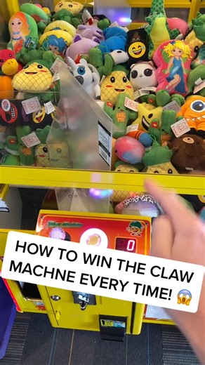 You will not believe what happened! Like the video and you will win the claw machine every time!! 😱 #arcade #clawmachine #arcadehacks