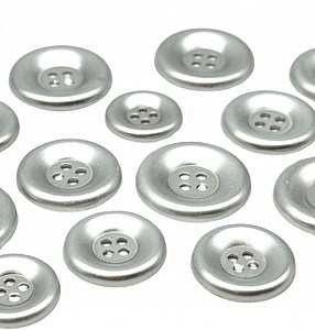 12 Vintage Silver Metal Buttons: 4-hole Sewing Buttons, Multiple Sizes - Etsy