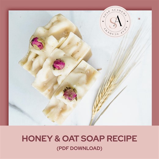 Honey Oat Soap Recipe: Natural Cold Process DIY Guide (PDF) - Etsy