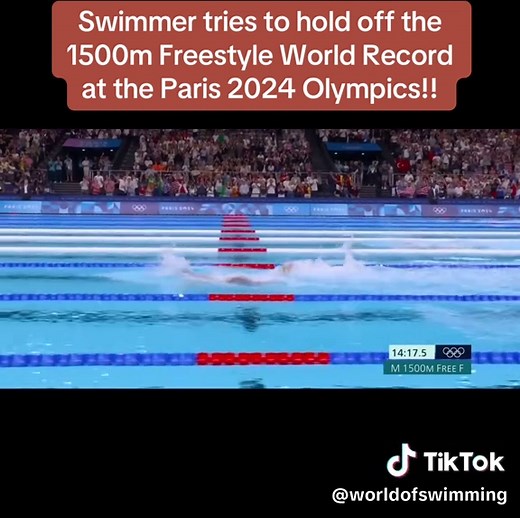 Bobby Finke's Epic Race for the 1500m Freestyle Record