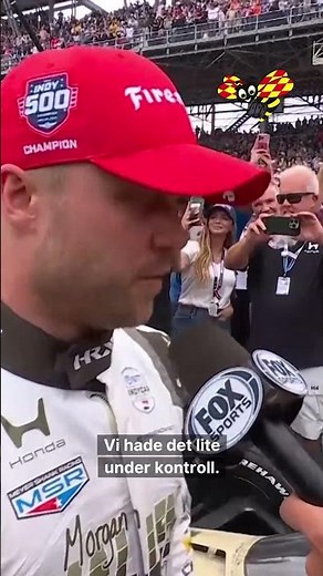 Rosenqvists succé – vinner Indy 500 med två hundradelar