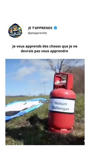 Je t’apprends on Instagram: "Voici comment créer un bateau flottant à l’aide d’azote gazeux en tirant parti de la légèreté du gaz par rapport à l’air ambiant. Lorsque l’azote remplit une chambre étanche sous le bateau, il réduit la densité globale, permettant au bateau de flotter et de glisser en douceur à la surface. Note de sécurité : N’utilisez jamais de gaz sous pression ou dangereux sans surveillance. Limitez-vous aux expériences sûres à basse pression et aux modèles légers. Vous aimez cett