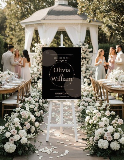 Acrylic Red Wedding Welcome Sign: Reception Decorations - Etsy