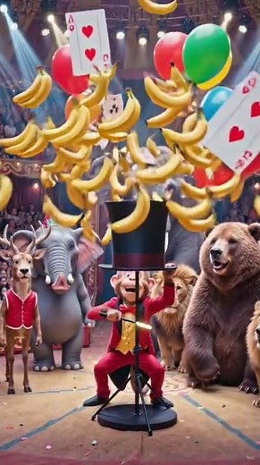 The Monkey Magician's Ultimate Comedy Circus! 🐵✨ | Funny Animal Magic Show | AI Animated Story (4K)