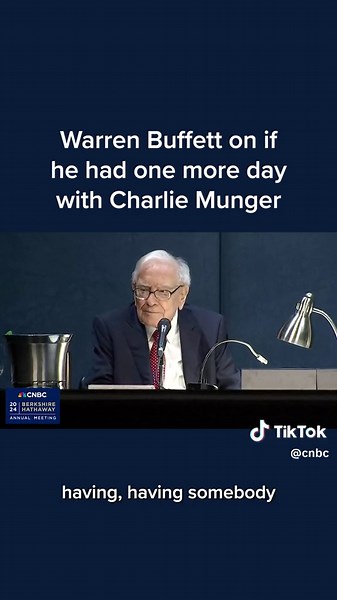 What would Warren Buffett do if he had one more day with Charlie Munger? Watch the 2024 Berkshire Hathaway annual meeting now, at the link in bio.