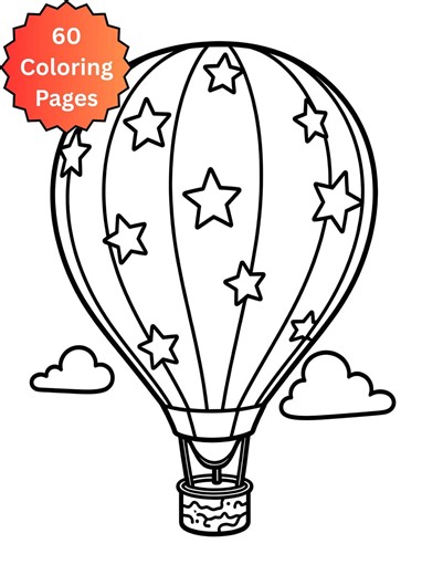 60 Balloon Festival Coloring Pages for Kids | Festival Scenes (digital Download) - Etsy