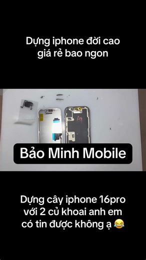 Ông em 2k10 dựng iphone 16pro mất face màn lô pin lô zá 2 củ khoai đẹp nét dùng vẫn ok không vấn đề không giật lag dùng bền ổn định lâu dài thoải mái có bảo hành cho anh em phù hợp học sinh sinh viên #iphonedung #taodung #iphone #iphonegiare #taosieure