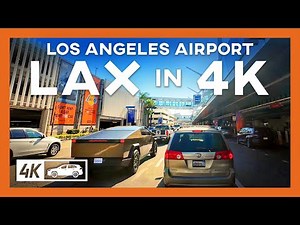 Los Angeles Airport Driving Tour: People Watching, Traffic, and Busy Scenes | 4K