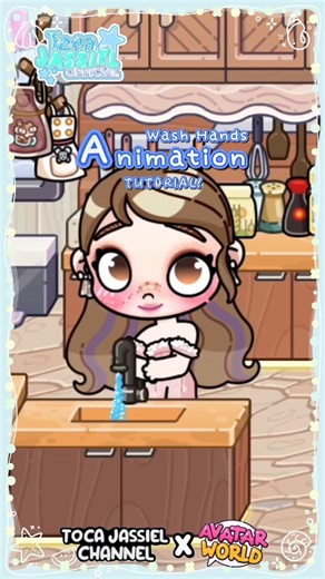 Washing Hands Animation Tutorial! | Avatar World #shorts #tocajassielchannel #avatarworld #pazu