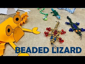 DIY Beaded Art: Lizard - Made by Pirate Panda Entourage