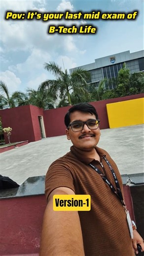 Last mid exam of B-Tech ♥️ #btech #btechstudent #studentlife #exam #semester