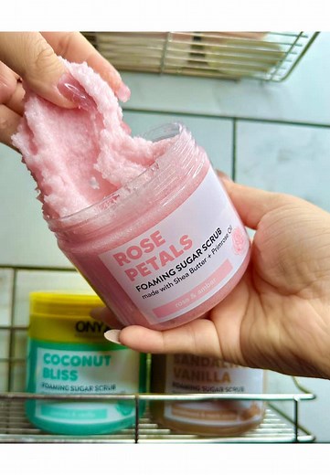 Embrace the Season with ONYX Rose Petal Sugar Scrub