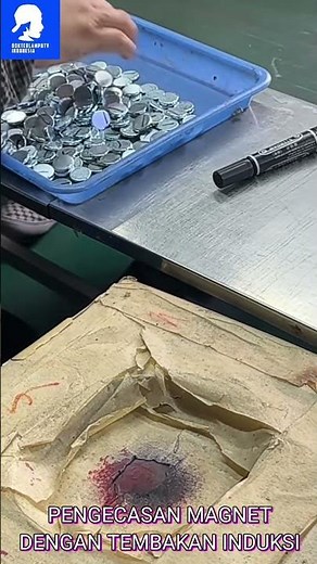the process of magnetic charging in a piece of metal