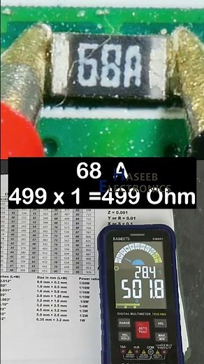 What is 68A Marking Code on SMD Resistor | How to Test SMD Resistor #shorts