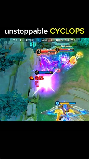 CYCLOPS unstoppable fight MOBA LEGENDS BANG BANG #mlbb #mobilelegends #egoissue #mlbbcreatorcamp