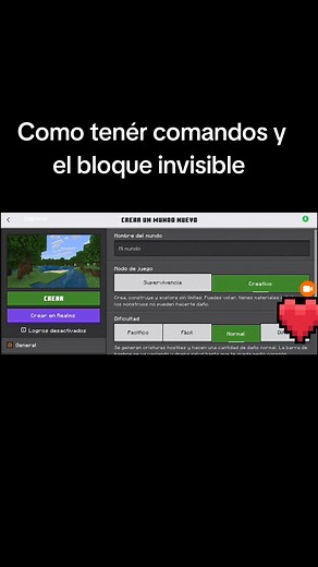 Cómo tener comandos y bloques invisibles en Minecraft