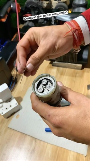12v cordless drill motor restoration 👍#rctruck #restoration #experimnent #diy