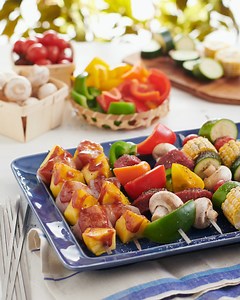 1.2M views · 1.7K reactions | It’s time for summertime skewers! We have chicken, steak, and all the veggies and fruits to enjoy every bite of grilling season. | ALDI USA | Facebook