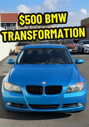 Full transformation of my $500 BMW #fyp #transformation #bmw #paintjob #cartok