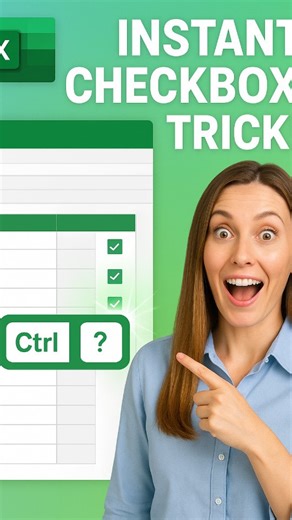 MS Office Shortcuts on Instagram: "Add Checkboxes in Any Excel Table Using Just a Keyboard Shortcut – You Won’t Believe How Fast It Is! #ExcelTips #KeyboardShortcuts #ExcelCheckbox #OfficeHacks #ProductivityTools #ExcelTricks #TechTutorial #TimeSavingTips #WorkSmarter #ExcelMagic Yes, you can add checkboxes in your Excel table instantly with one simple shortcut! In this quick tutorial, you’ll learn how to insert interactive checkboxes anywhere in your sheet without using the Developer tab or com