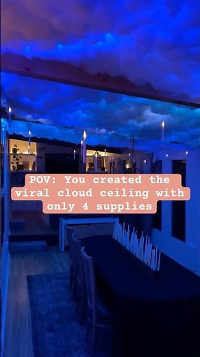 DIY Cloud Ceiling for Halloween