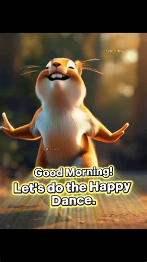 Good morning! Let's do the happy dance!😄😂 #Ai #justforfun #weekendvibes | Sunset Heaven