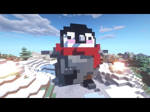마인크래프트 건축 - 아기 펭귄 집 - Minecraft, a baby penguin house