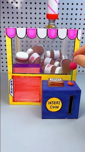 DIY Nutella Claw Machine with Paper | Paper Craft Ideas #short #papercraft