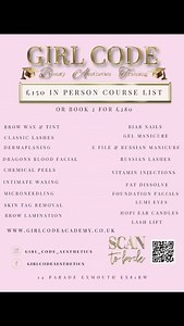 Head over to www.girlcodeacademy.co.uk #exmouth #beauty #devon #exmouthdevon #aesthetics #skincare #lashextensions #training #beautysalon #beautycourses #beautytherapy #southwest #eastdevon #nailcourse #lashcourse #biabcourse #pmutraining #pmucourse #skinboostercourse #bossbabe #girlboss #beautyempire #empowerment #entrepreneur | Girl Code - Beauty, Aesthetics & Training