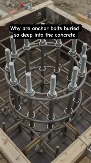 Why are anchor bolts buried so deep into the concrete?