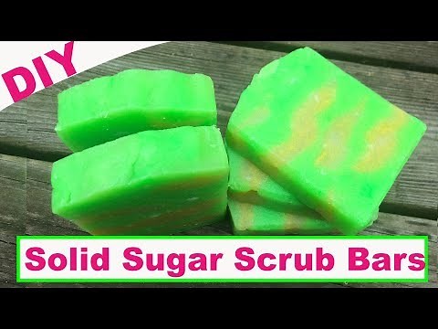 DIY Solid Sugar Scrub Bars - Gentle Cleanse Foaming Sugar Scrub